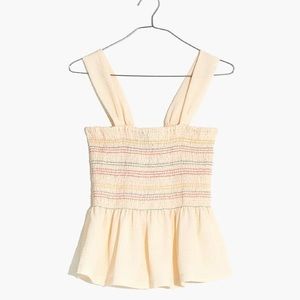 MADEWELL Rainbow Peplum | NWT | Size XS